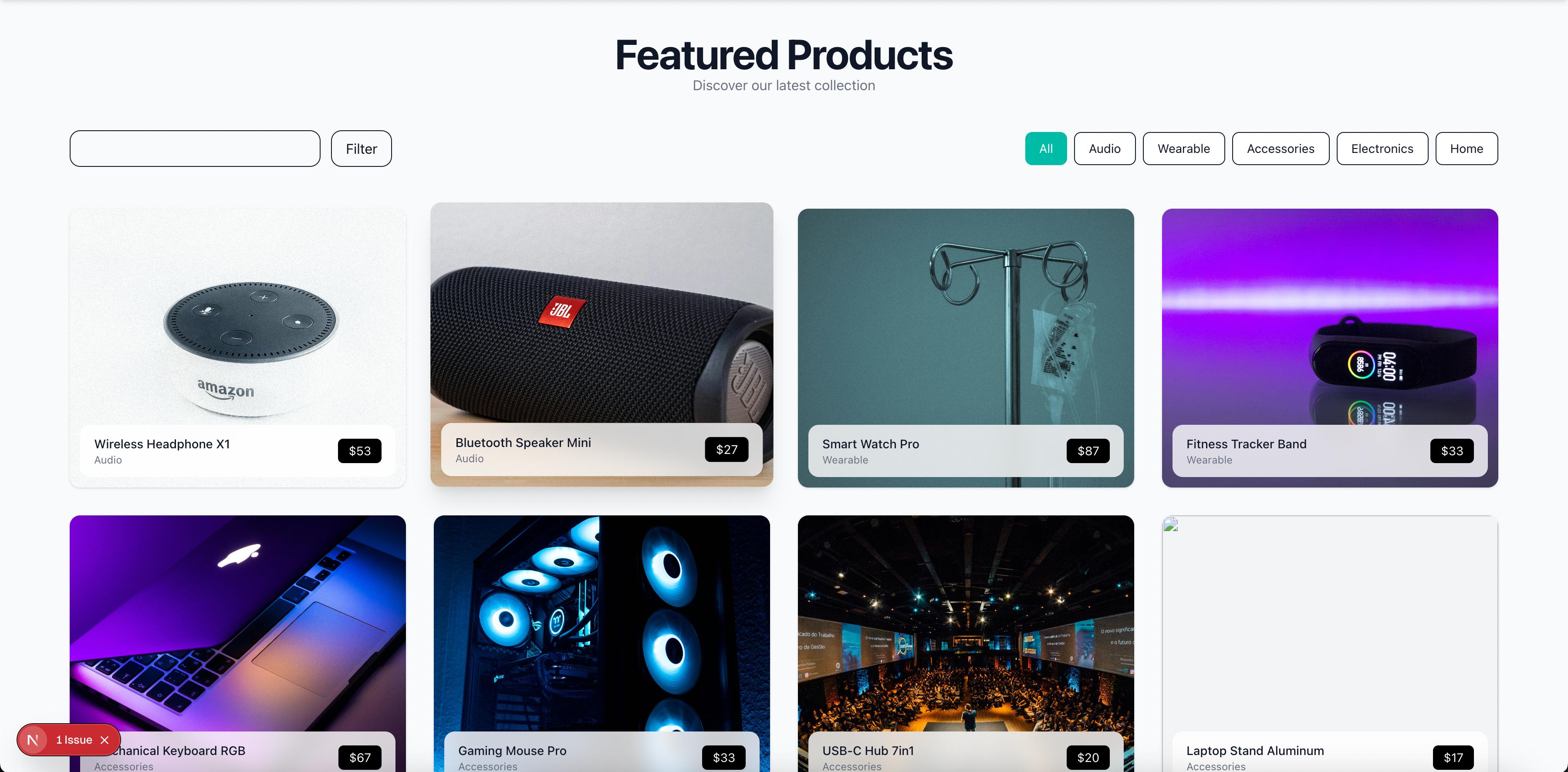 Ecommerce storefront preview